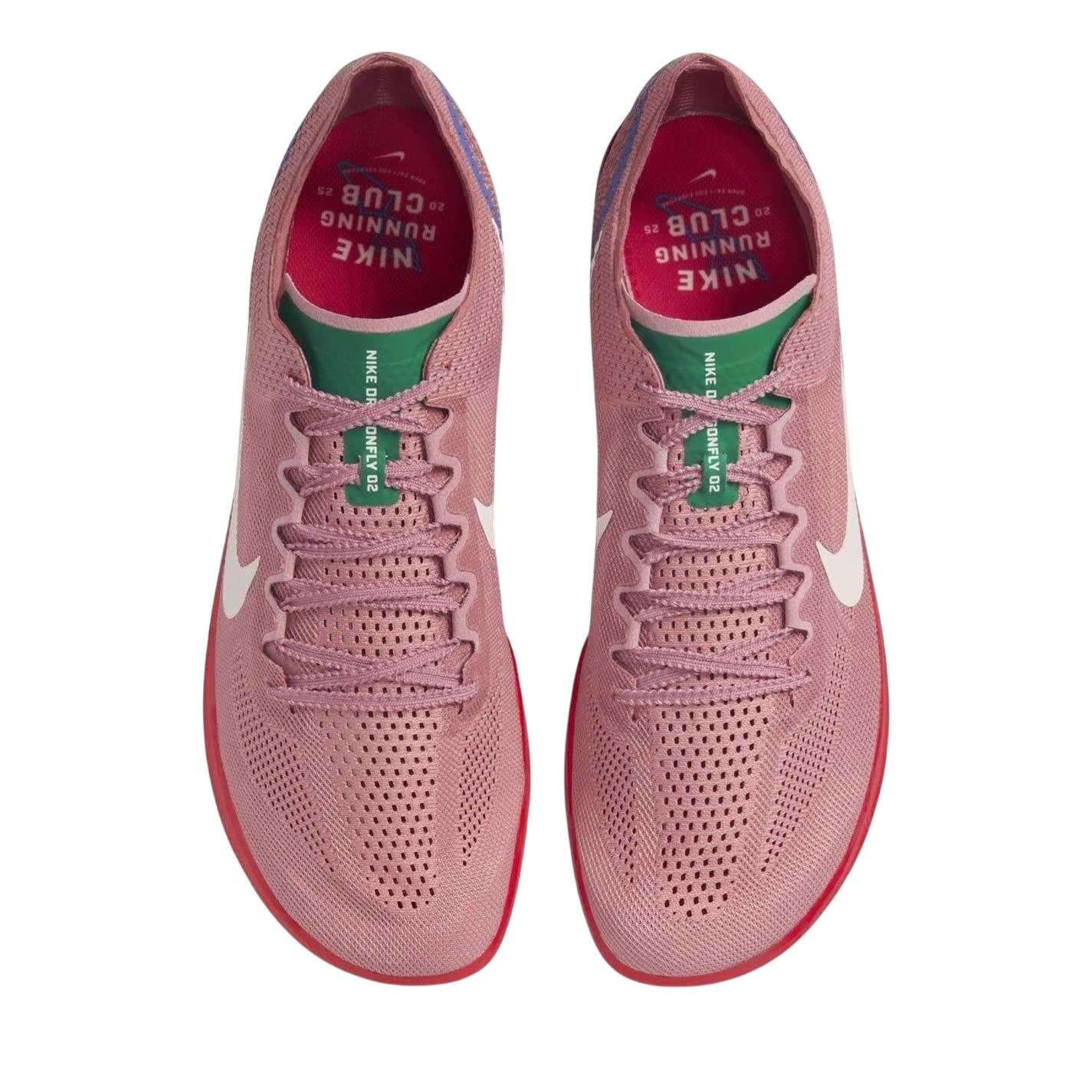 Mens Dragonfly 2 Running Athletic Shoe Spikes (Red) 3/5