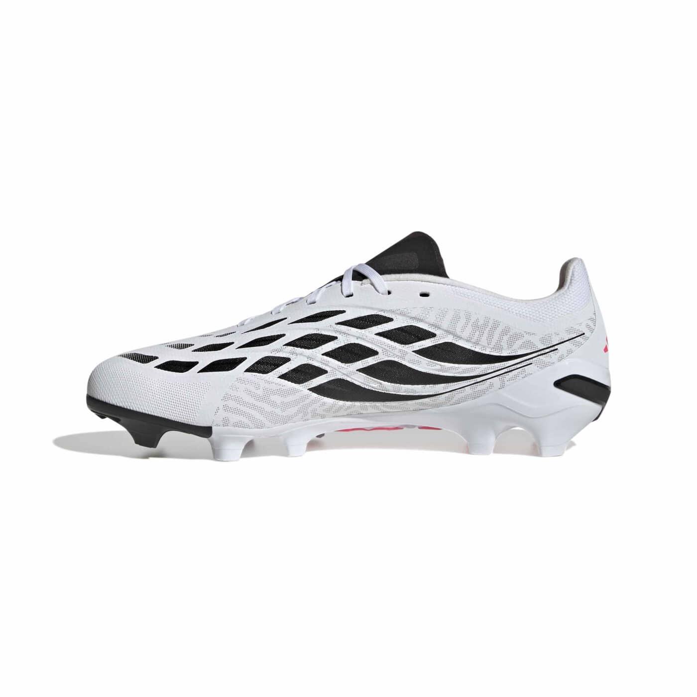 Crampons Adidas Predator League FG Blanc, noir et rose 3/14
