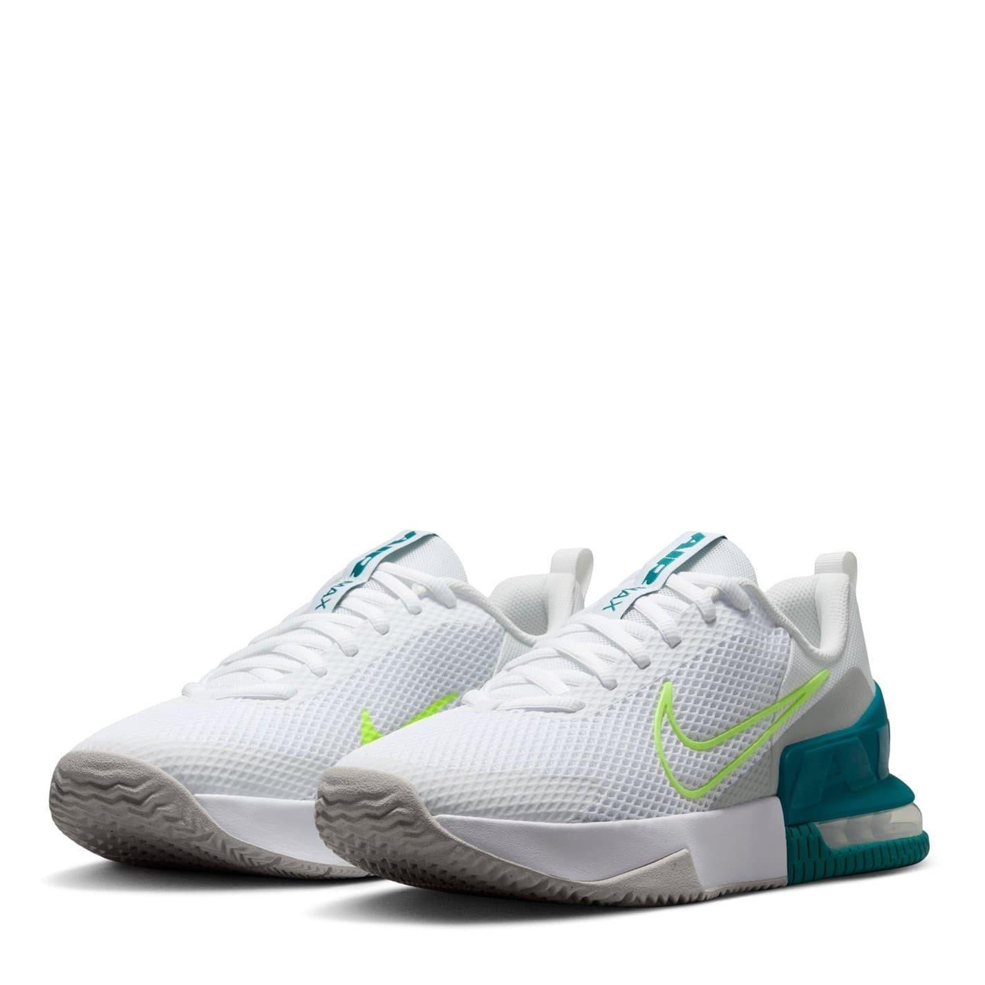 Mens Alpha Air Cushioned Trainers (White/Lime) 4/5