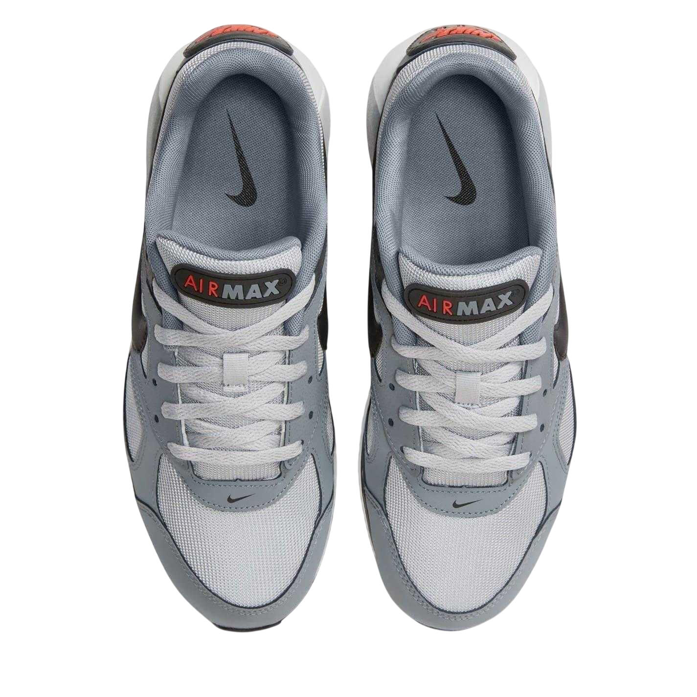 Mens Air Max Leather Trainers (Grey/Black/Red) 4/5
