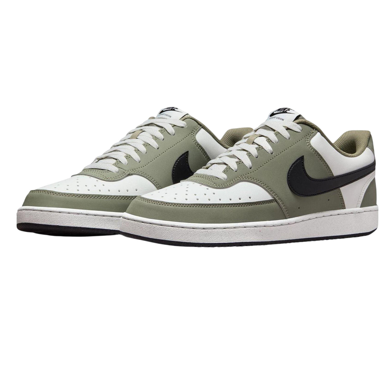 "Vision Low" Sneaker für , Leder Herren Graugrün/Schwarz/Weiß 4/4