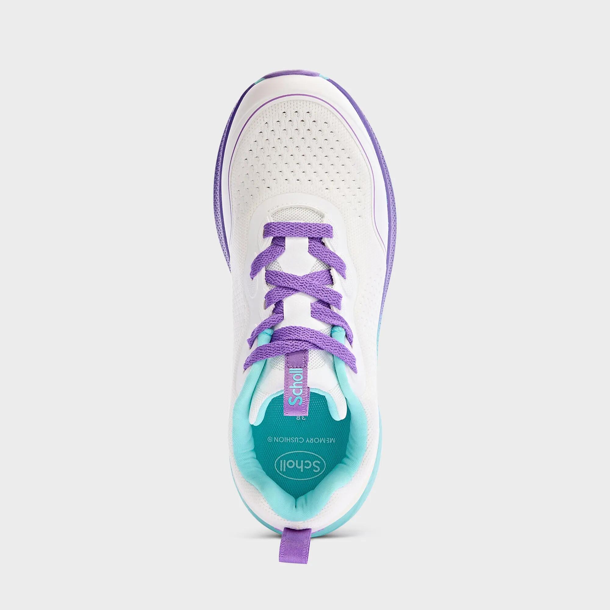 Sapatilhas Caminhada desportiva mulher Mars Laces Branco/Turquesa 3/4