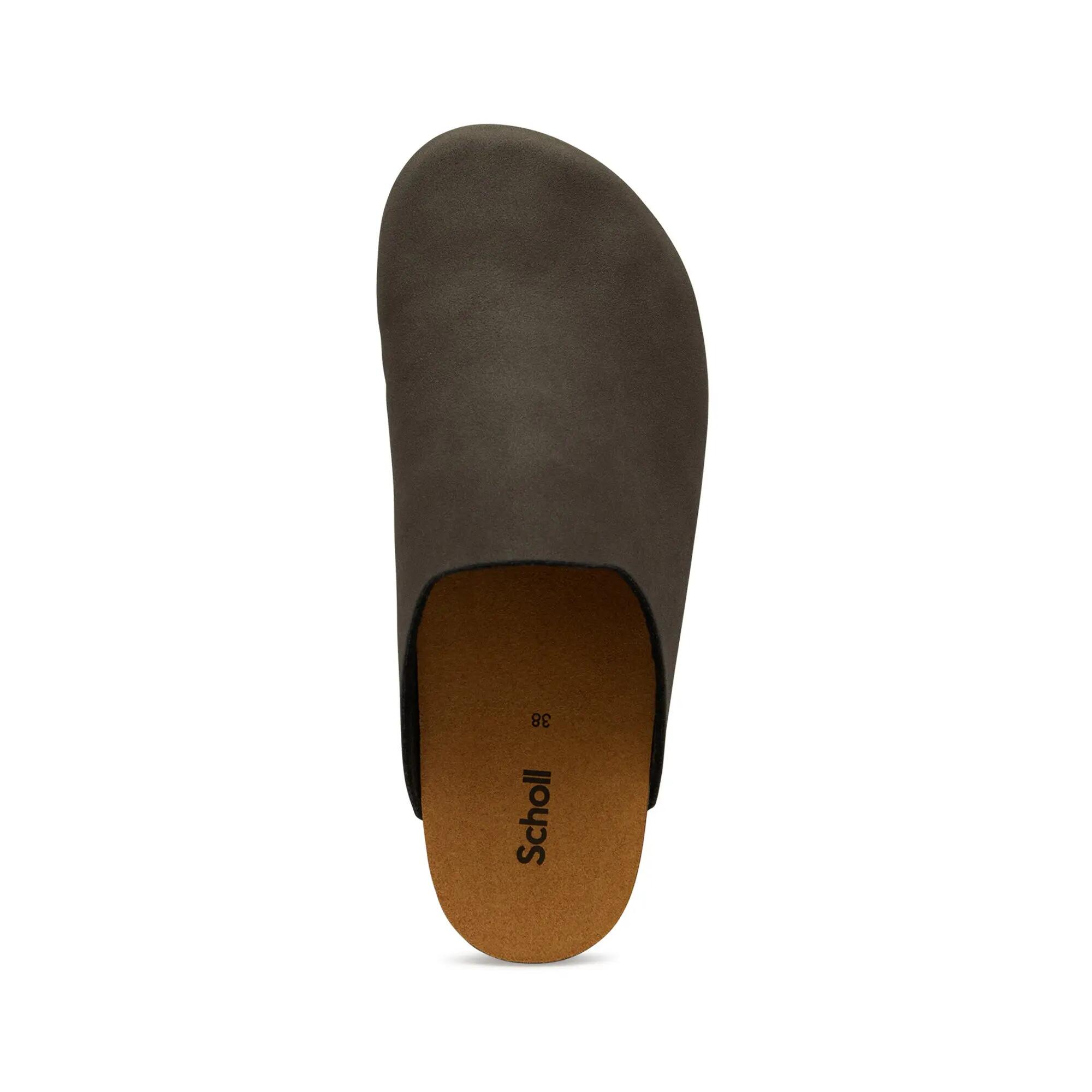 Socas mulher Jackie Clog Cinzento 3/4