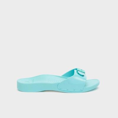 Badslippers zwemmen dames scholl sun tealblauw