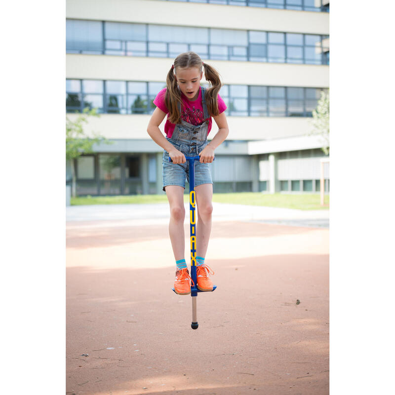 Pogo-Stick bâton sauteur QU-AX enfant 50 kg Bleu