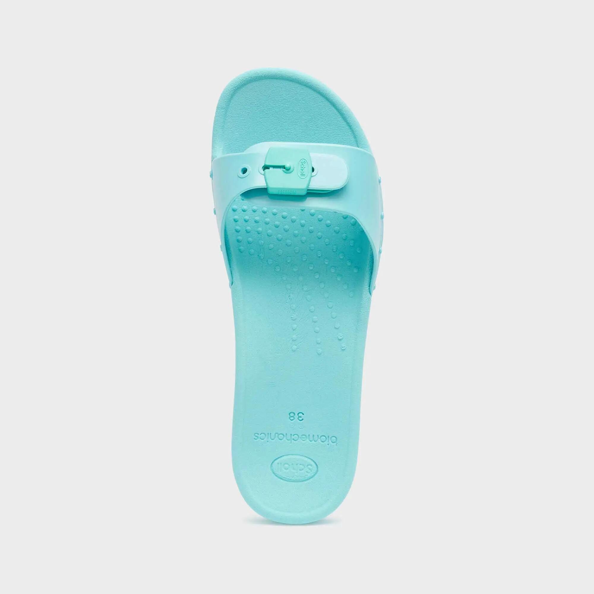 Badslippers Zwemmen dames Scholl Sun Tealblauw 3/4