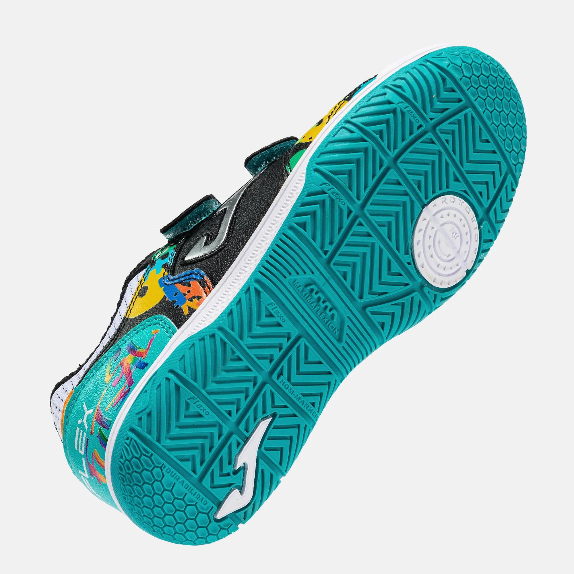 Zapatillas Fútbol Sala Niños Joma Top Flex Jr 26 IN Negro 5/5