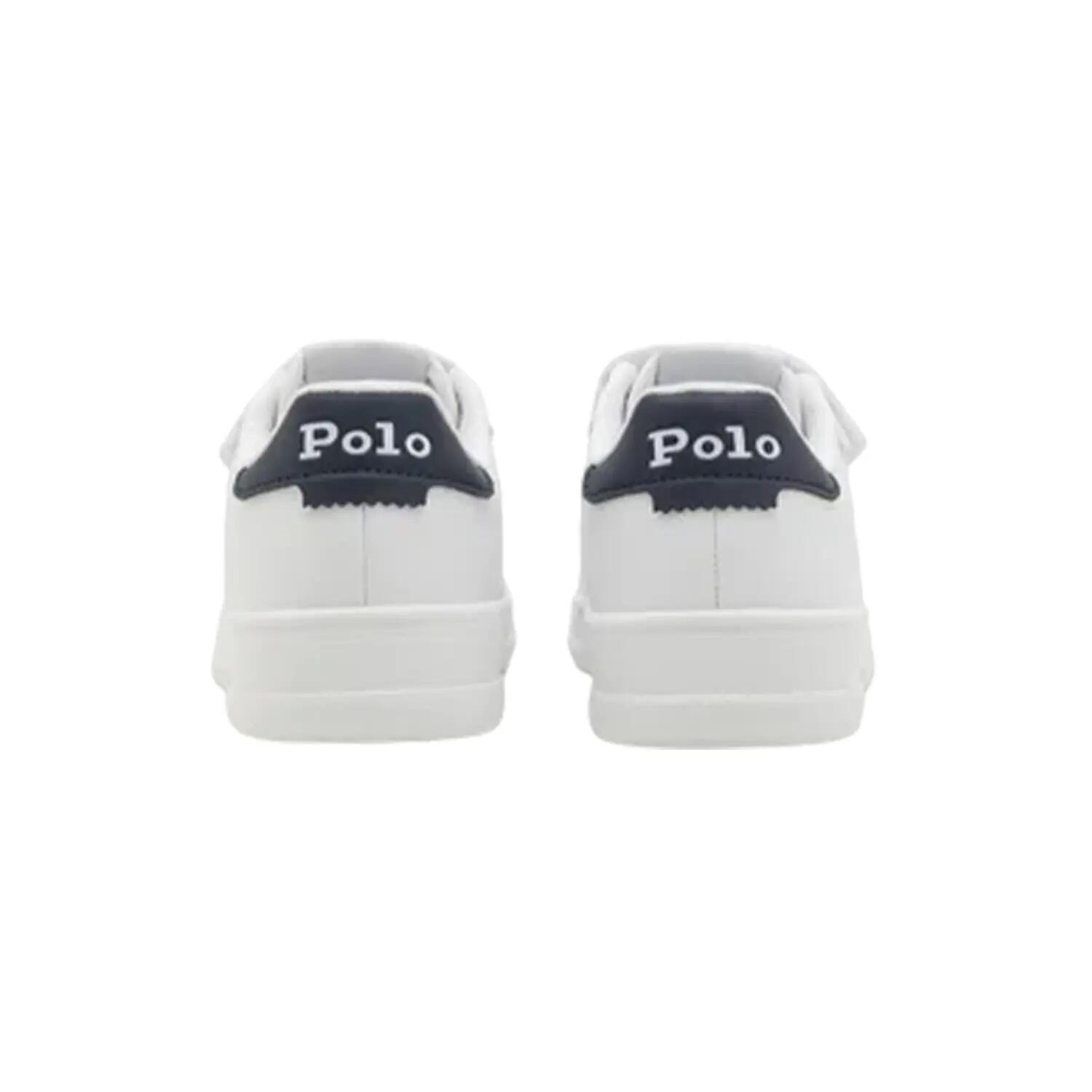 Decolleté PiattaNeonato Ralph Lauren Bianco Blu Navy 2/4