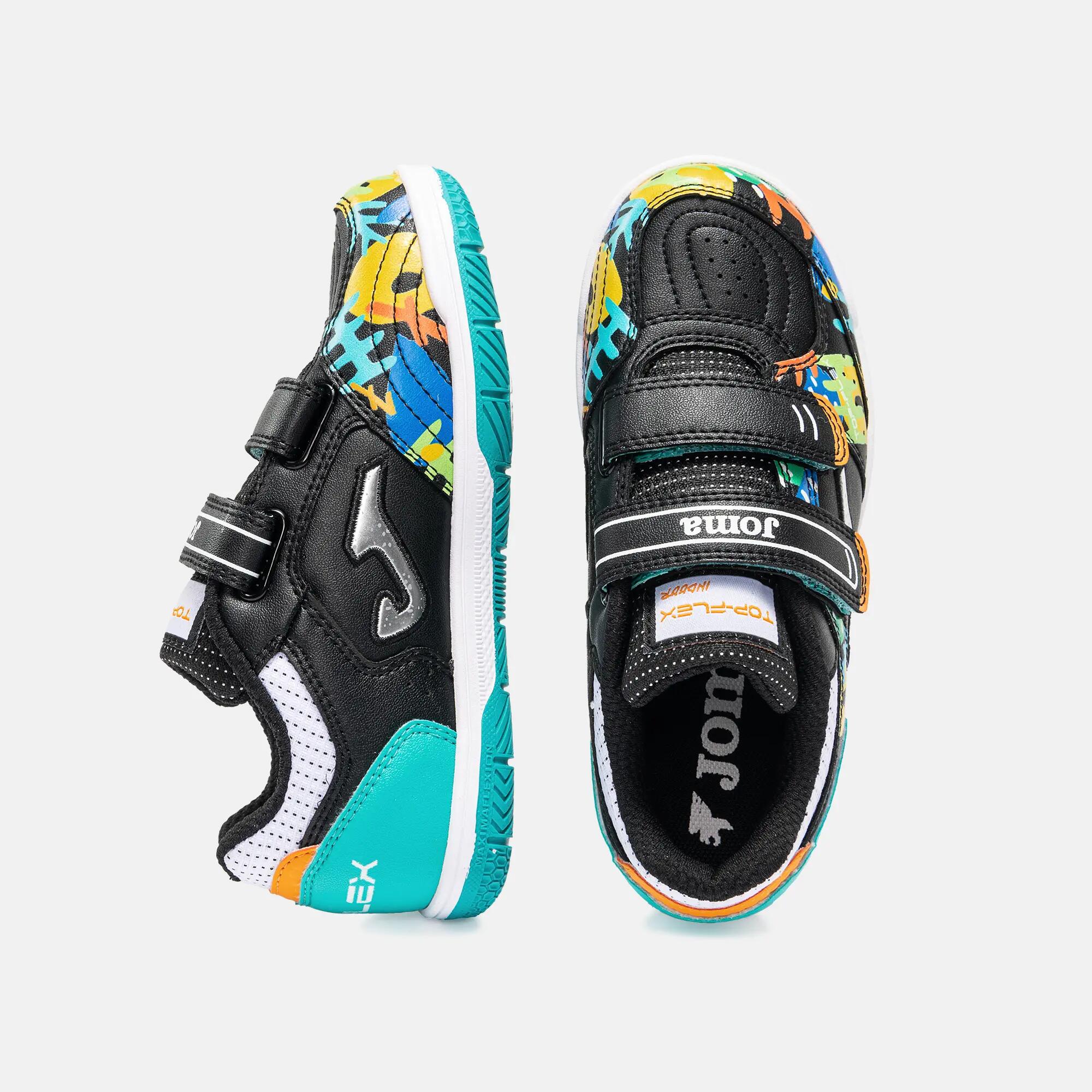 Zapatillas Fútbol Sala Niños Joma Top Flex Jr 26 IN Negro 4/5