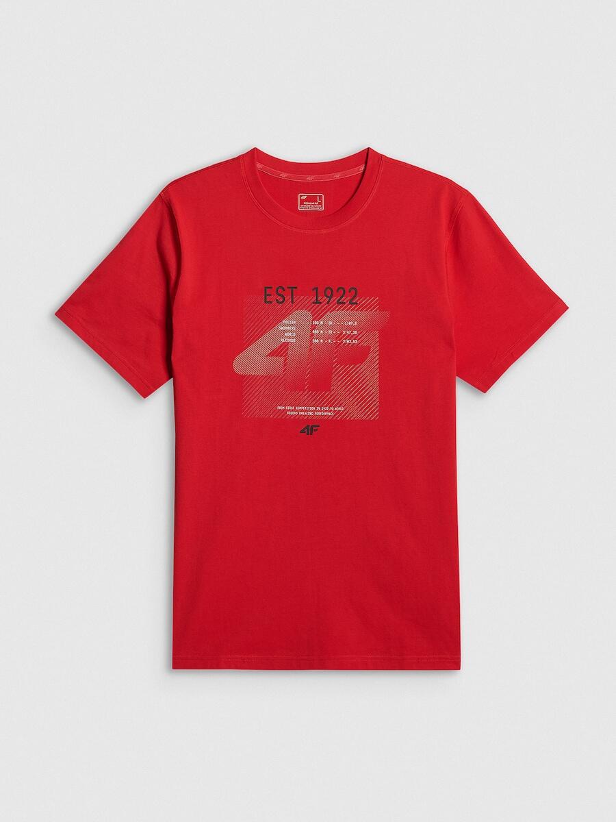 T-shirt bawełniany męski 4F 4FRSS26TTSHM4039 7/7