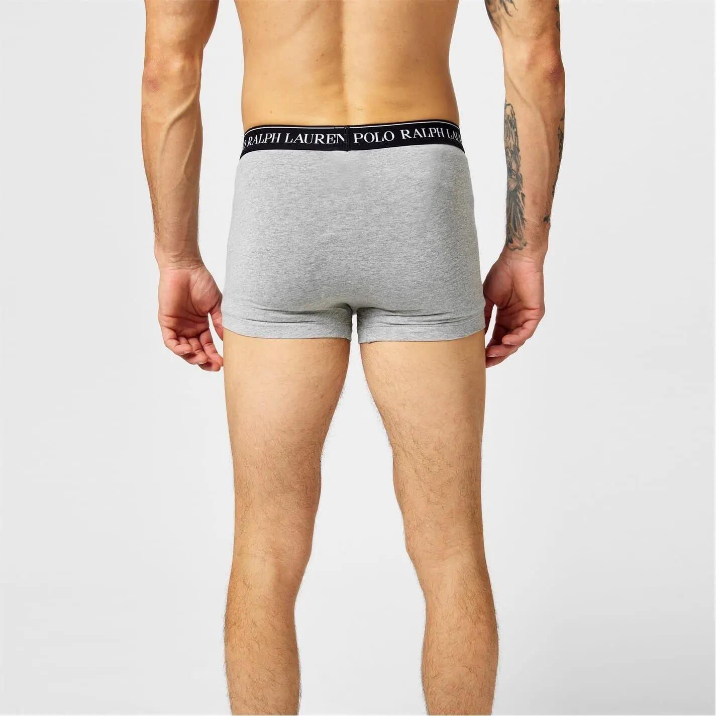 Mens Boxer Shorts (Pack of 3) (Black/White/Grey) 5/5