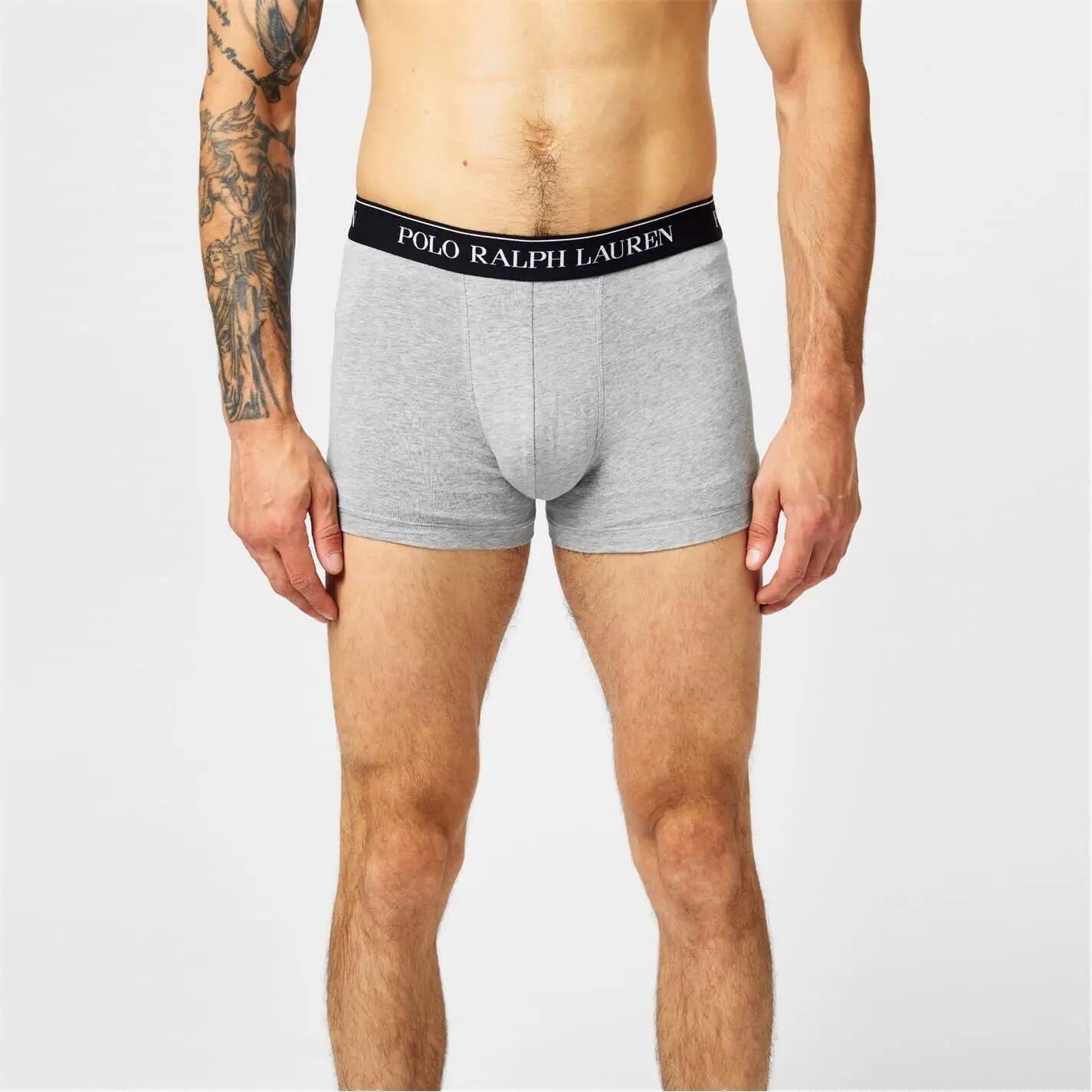 Mens Boxer Shorts (Pack of 3) (Black/White/Grey) 4/5
