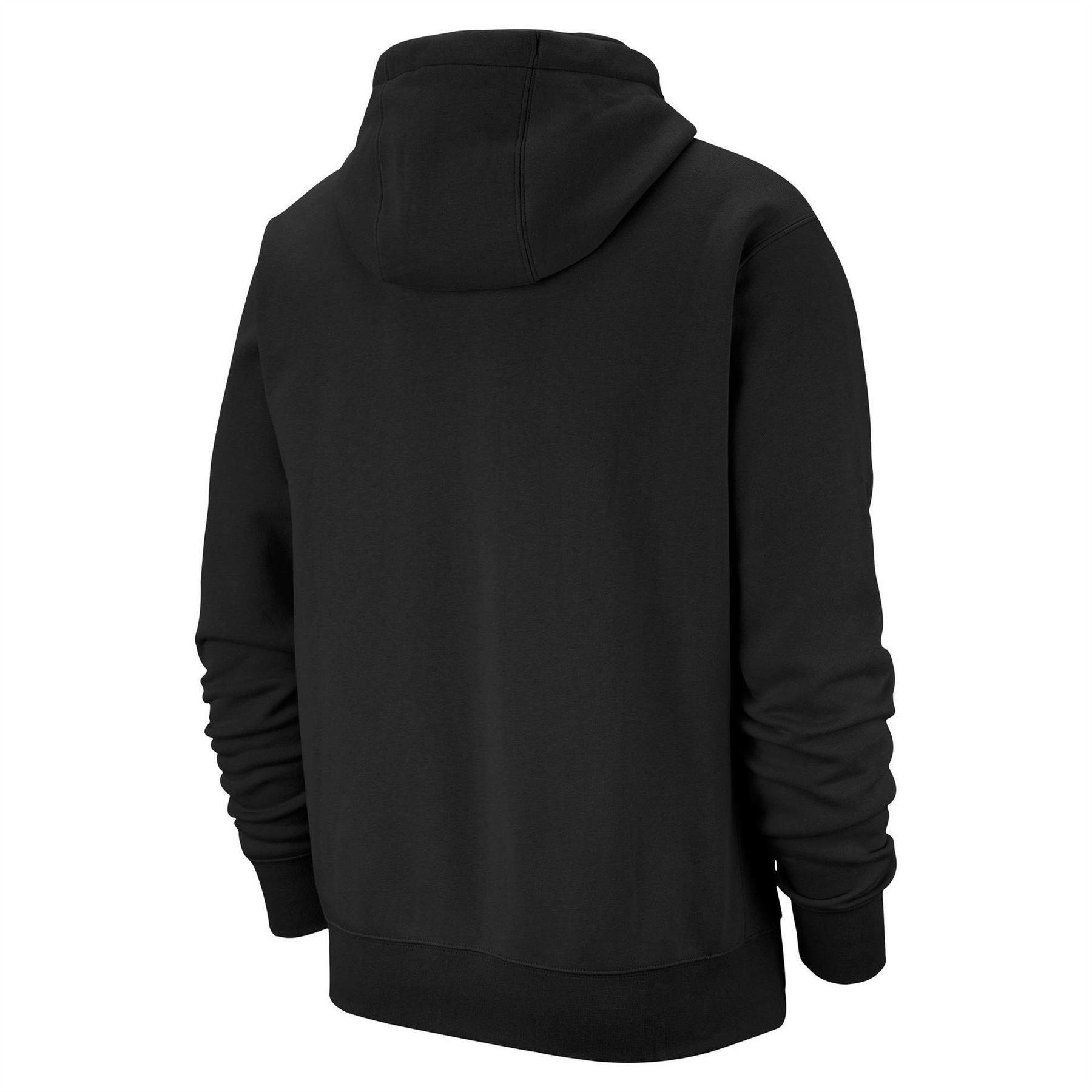 Mens Club Fleece Pullover Hoodie (Black) 2/5
