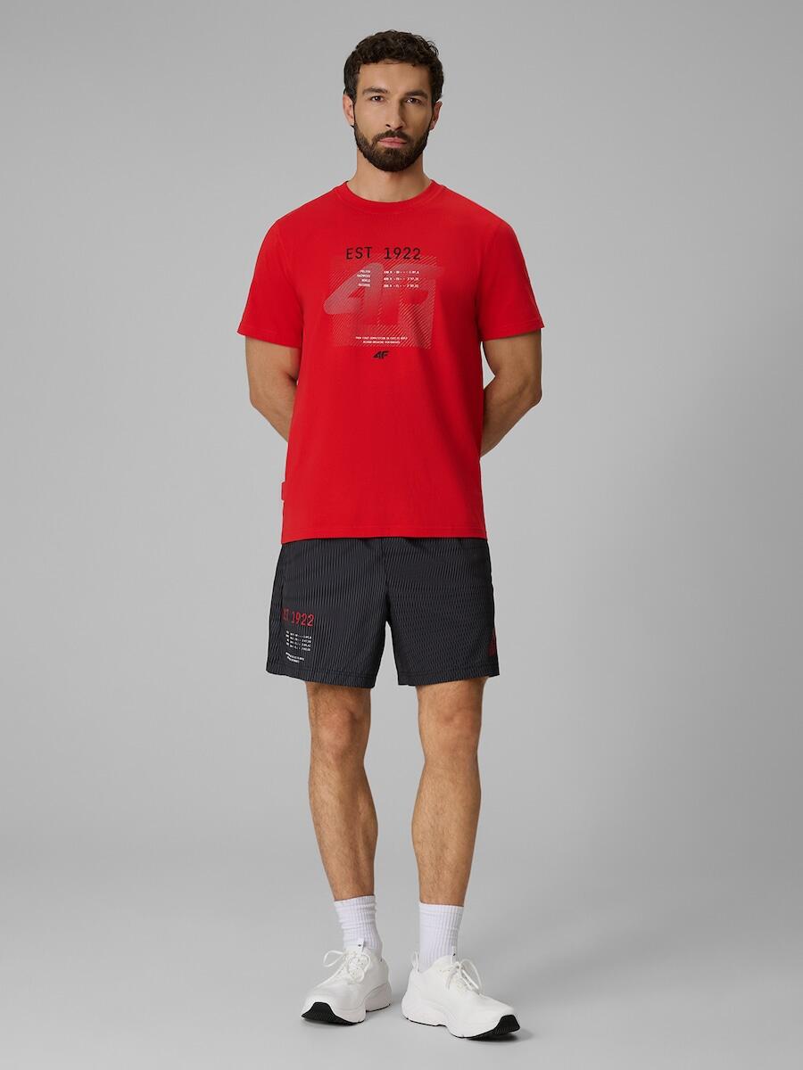 T-shirt bawełniany męski 4F 4FRSS26TTSHM4039 3/7