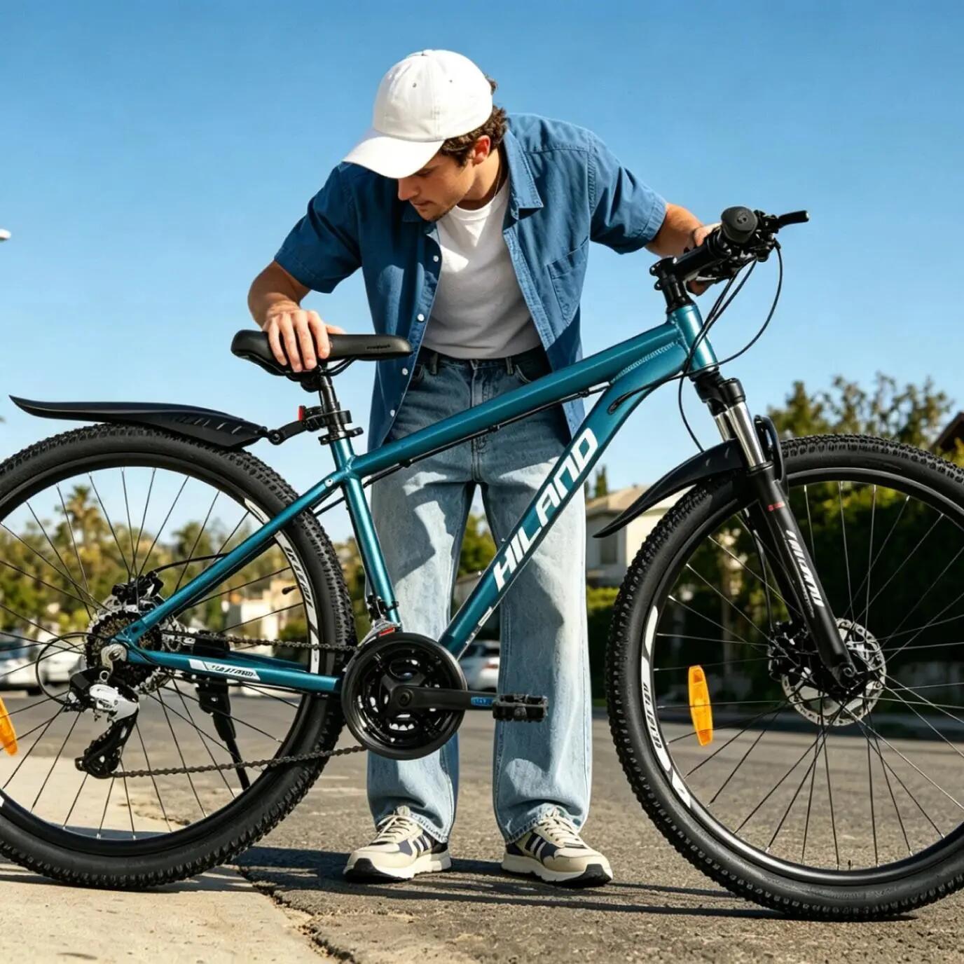 Femme Homme VTT 27,5 pouces 24 Vitesses Freins Hydrauliques Bedrock 7/7