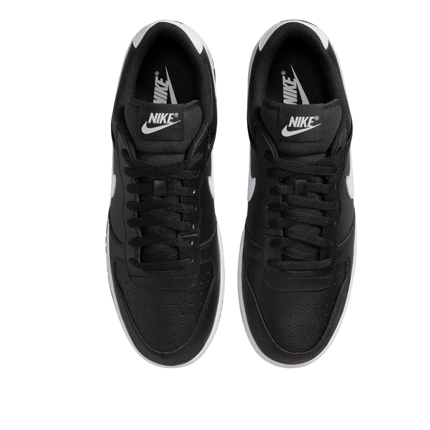 Mens Court Borough Swoosh Leather Trainers (Black/White) 4/5