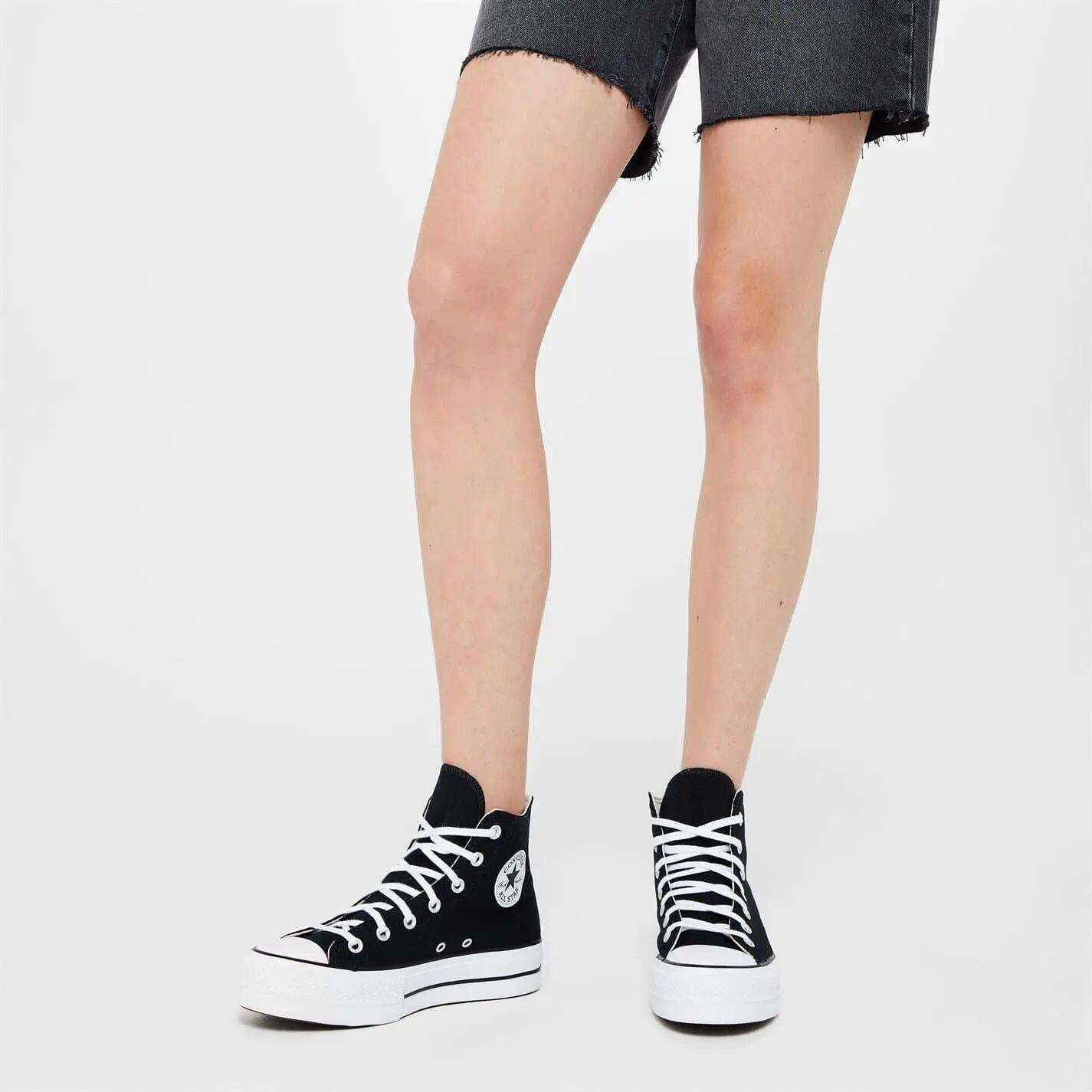 Unisex Adult All Star Canvas High Top Trainers (Black/White) 2/5