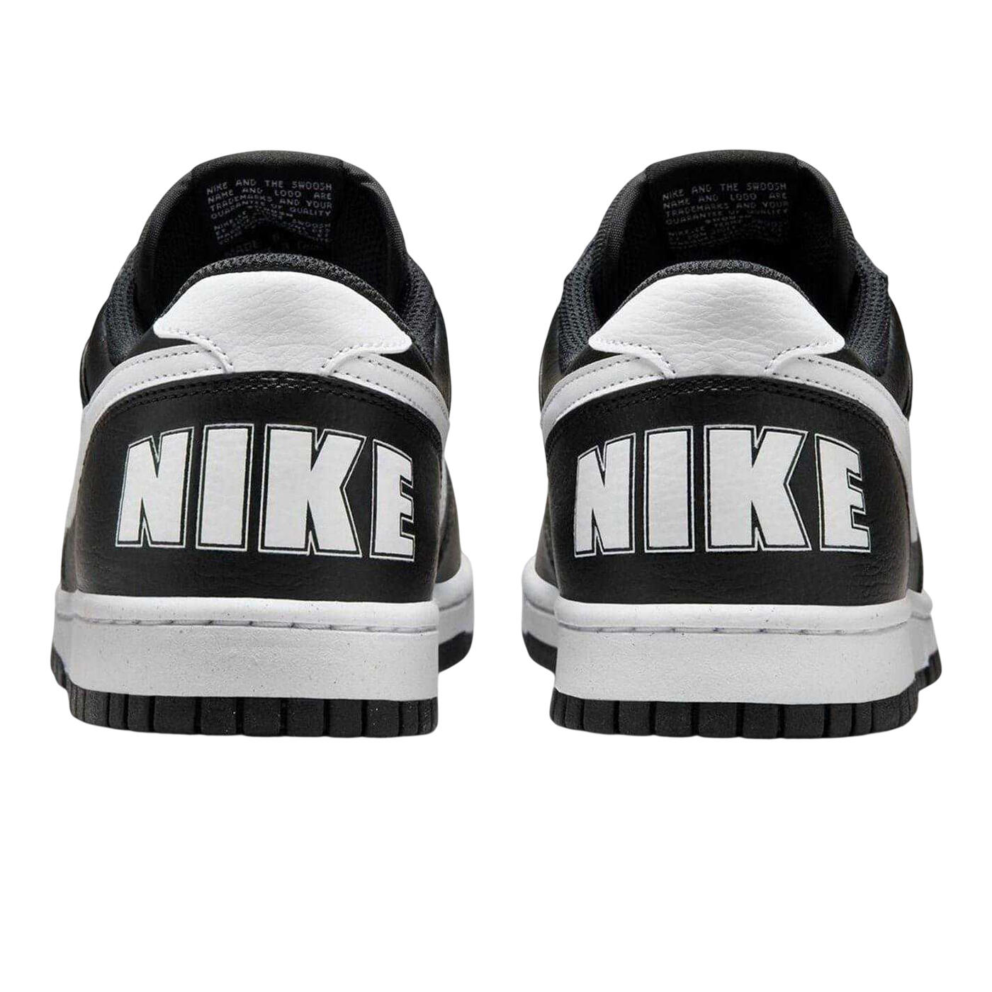 Mens Court Borough Swoosh Leather Trainers (Black/White) 2/5
