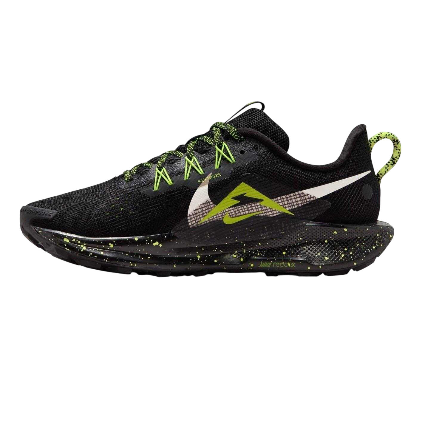 Chaussures PEGASUS TRAIL Femme (Noir / Vert Fluo) 2/4