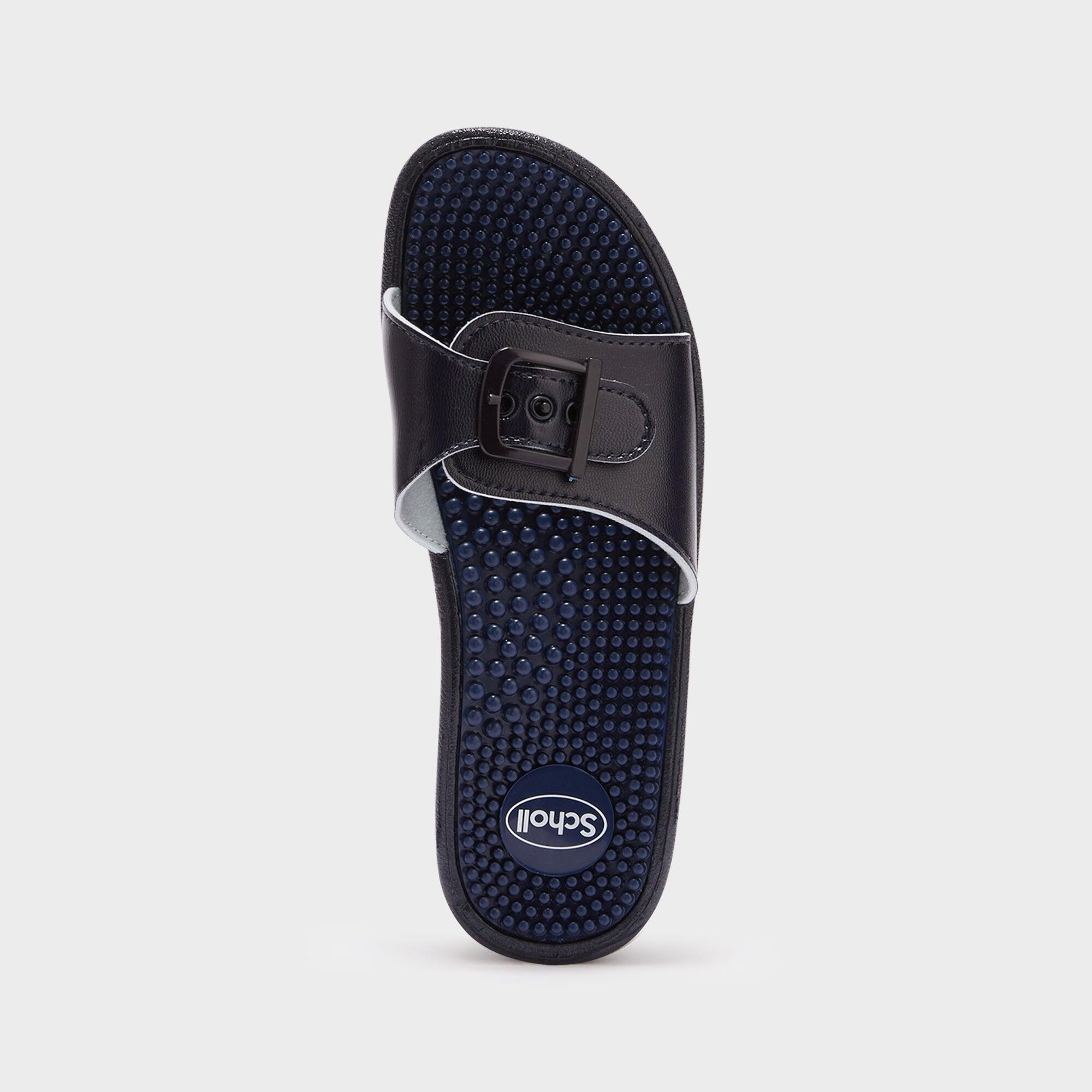 Mules Natation femme New Massage Bleu marine 3/4