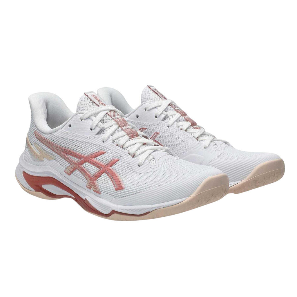 Womens/Ladies Netburner Ballistic Shoes (White/Rose)