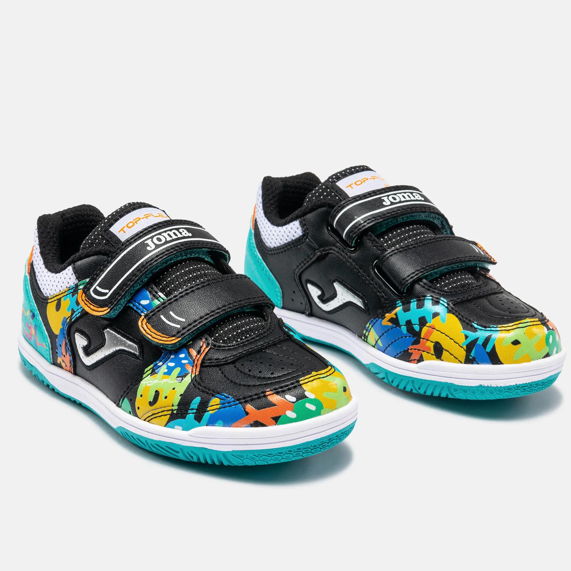 Zapatillas Fútbol Sala Niños Joma Top Flex Jr 26 IN Negro 2/5