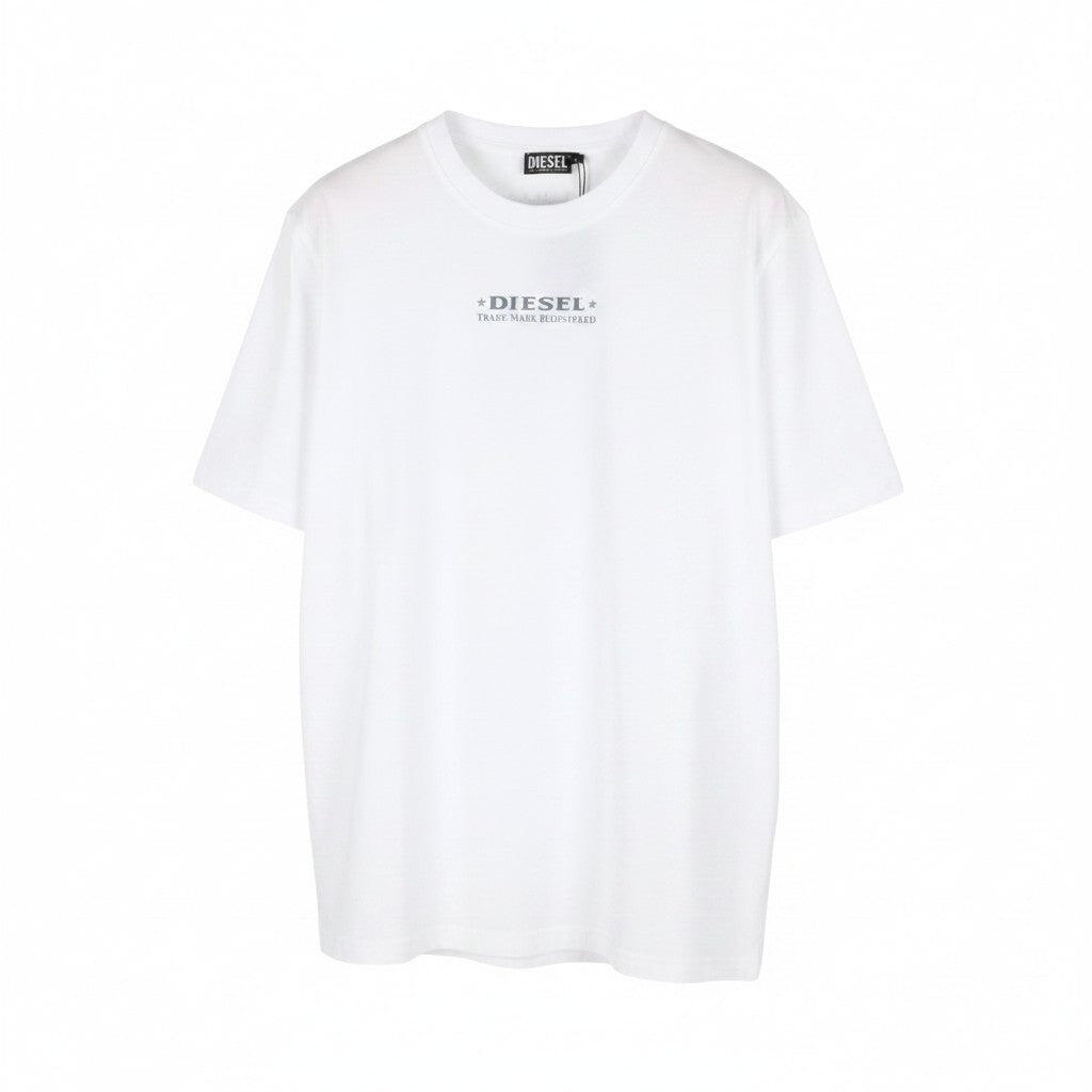 T-shirt - hommes - col rond manches courtes - t-just-l4 - blanc 1/1