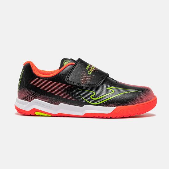 Zapatillas Fútbol Sala Niños Joma Supercopa Jr 26 IN Negro