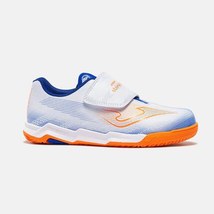 Zapatillas Fútbol Sala Niños Joma Supercopa Jr 26 IN Blanco