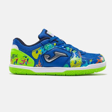 Zapatillas Fútbol Sala Niños Joma Top Flex Jr 26 IN Blanco