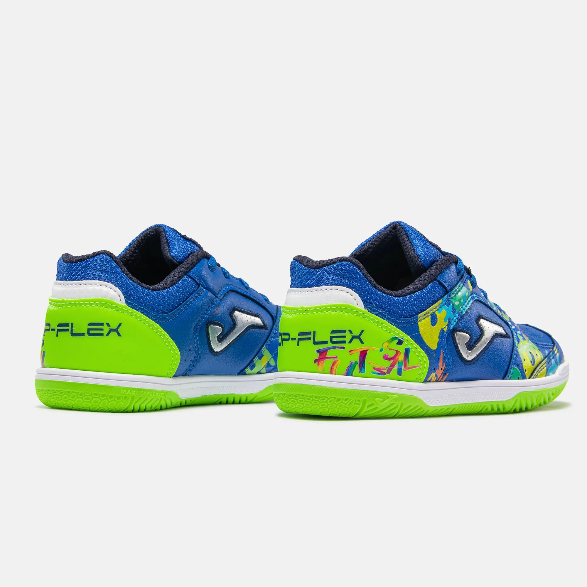 Zapatillas Fútbol Sala Niños Joma Top Flex Jr 26 IN Royal 2/3