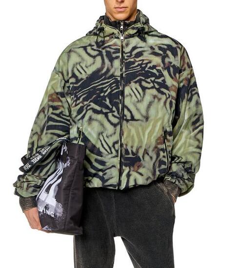 Veste coupe-vent - hommes - légère, à capuche - j-leopold - vert