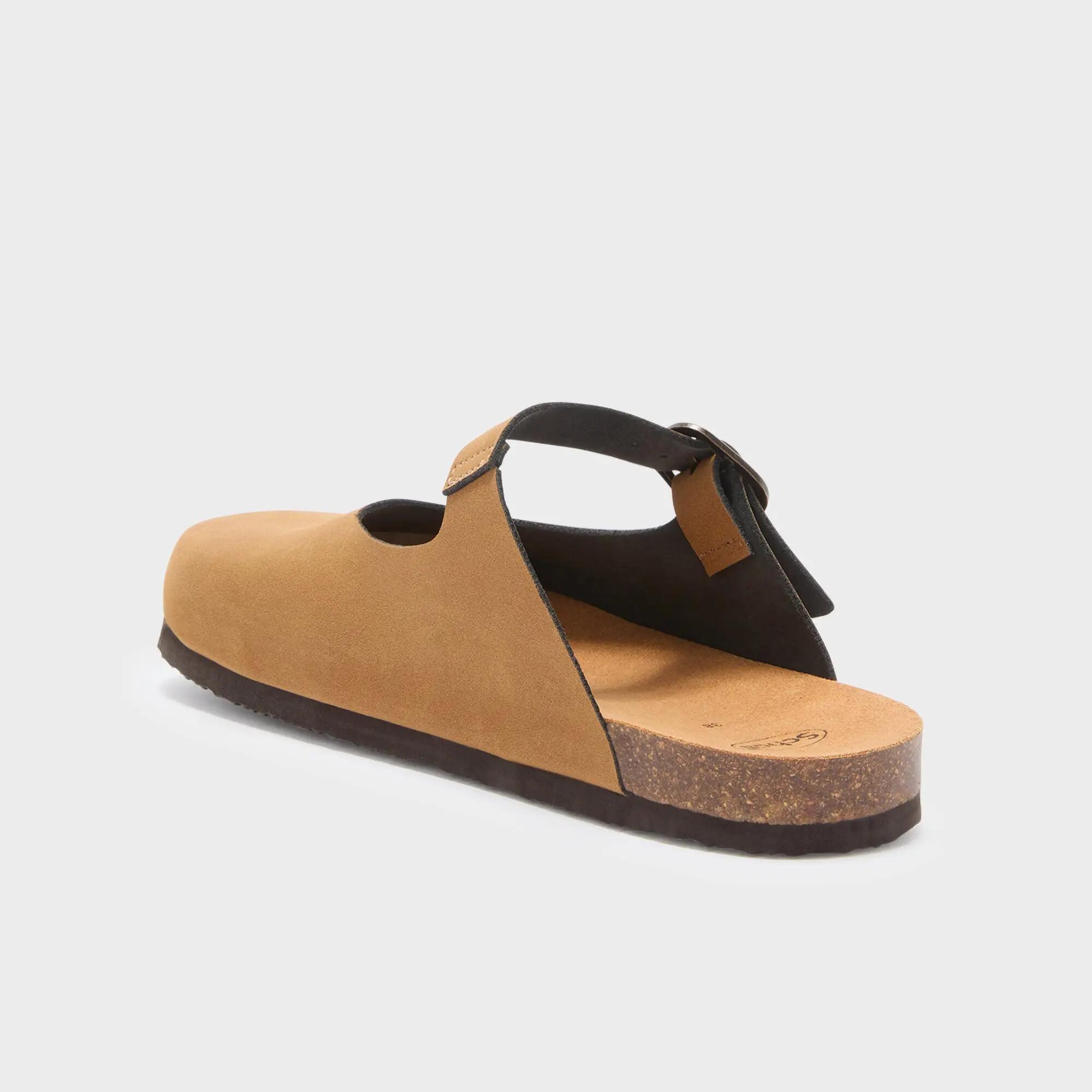 Damen Clogs Jackie Mary Jane Tonbraun 4/4