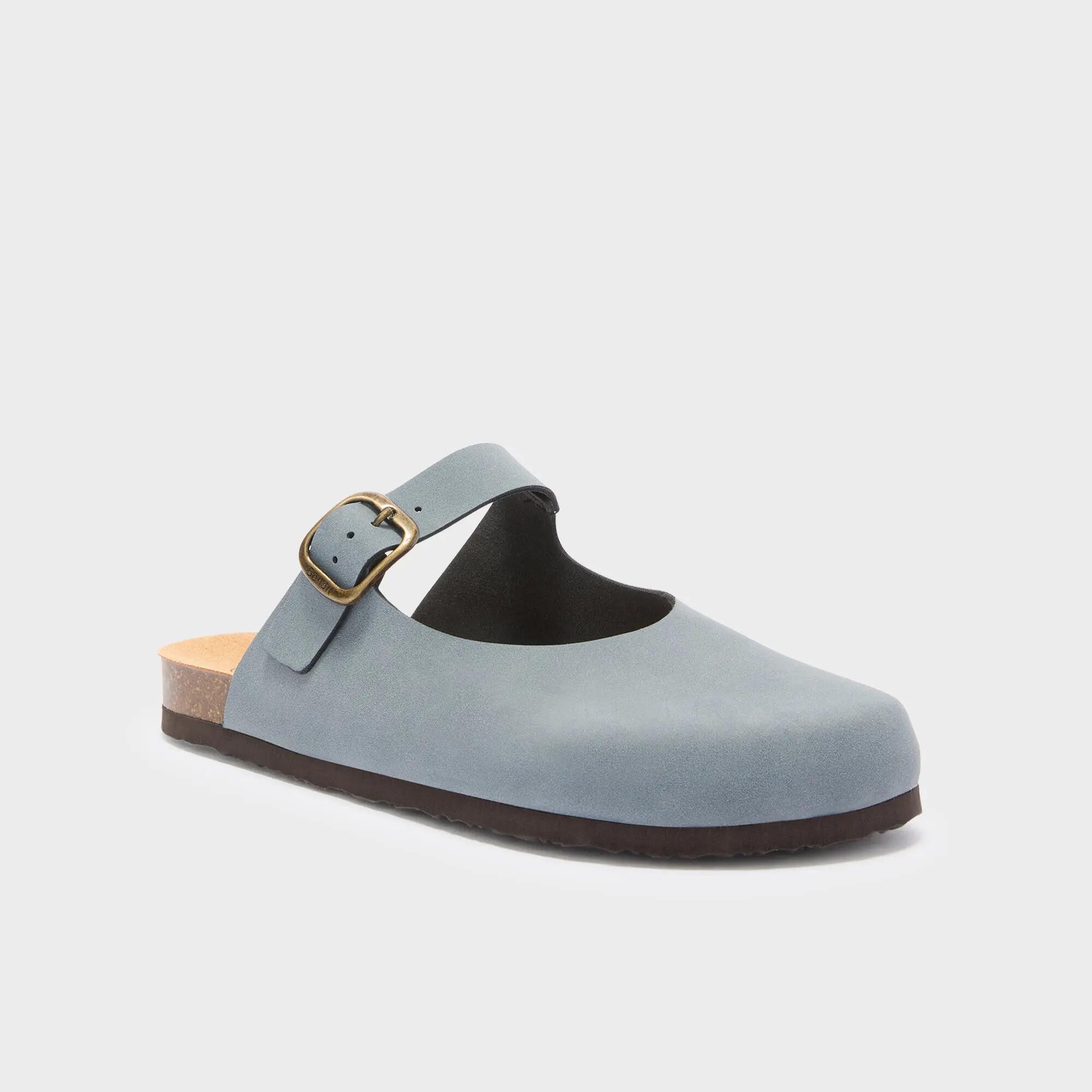 Damen Clogs Jackie Mary Jane Jeansblau 2/4