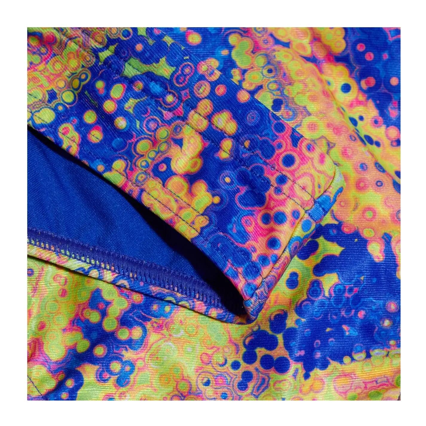 Mens Psychedelic AllOver Print Swim Briefs (Pink/Yellow) 3/4