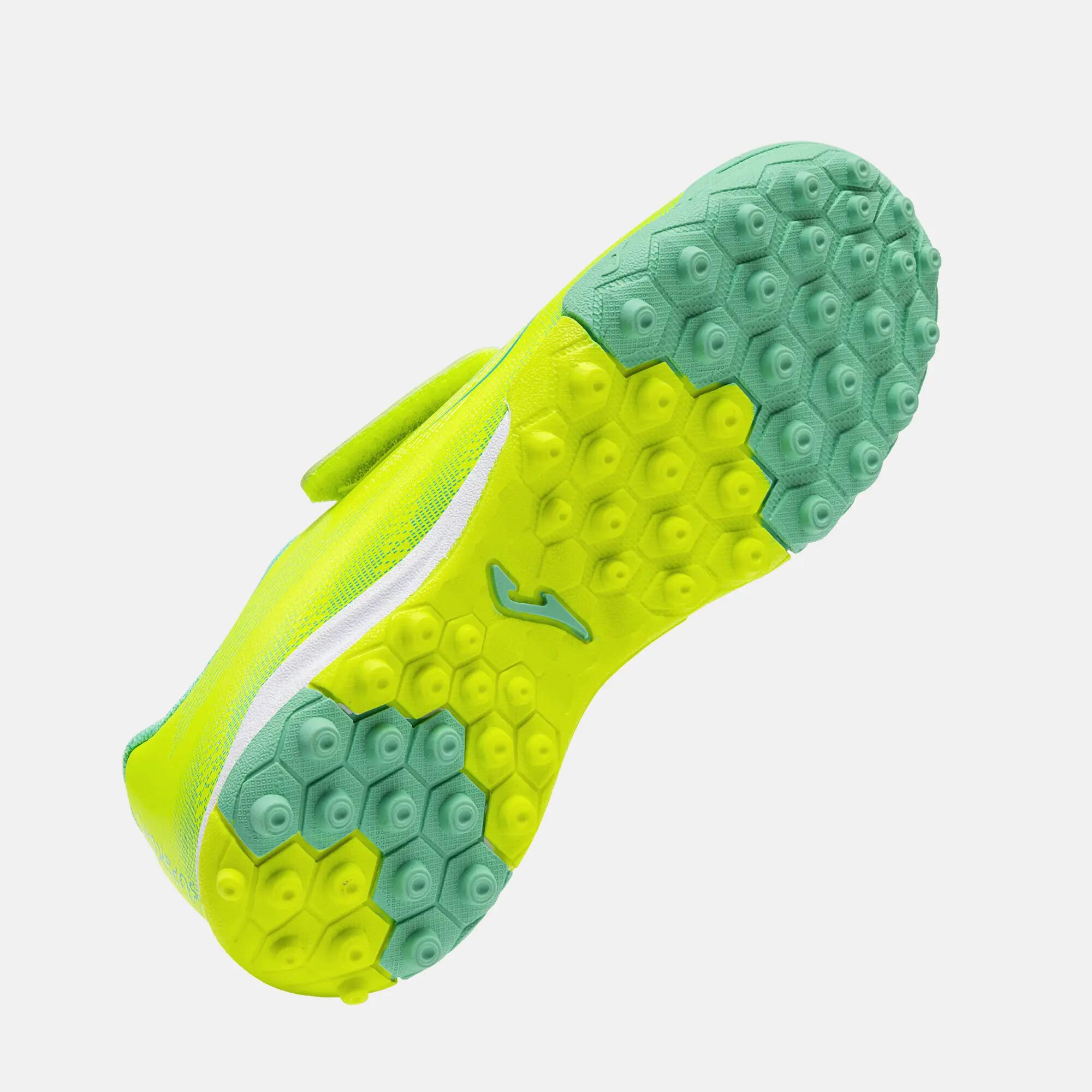 Botas Fútbol Fútbol Niños Joma Supercopa Jr 26 TF Amarillo Flúor 5/5
