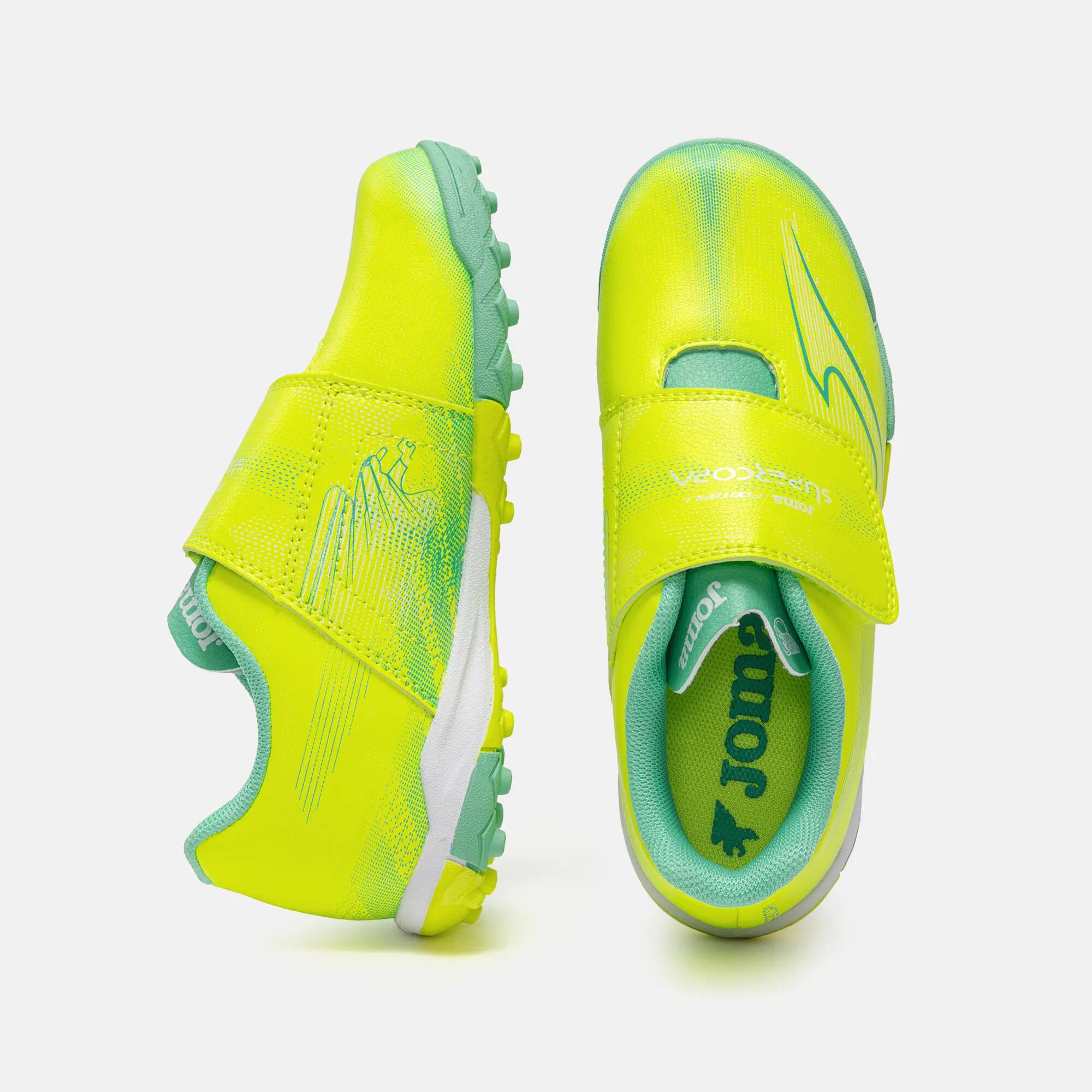 Botas Fútbol Fútbol Niños Joma Supercopa Jr 26 TF Amarillo Flúor 4/5