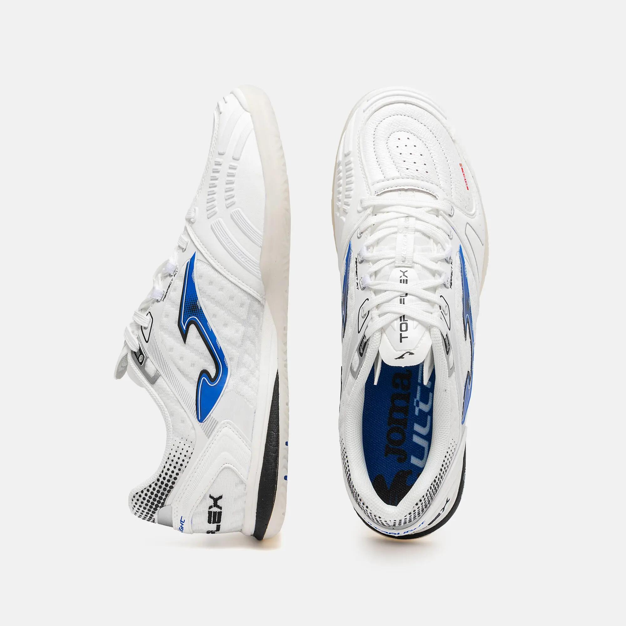 Chaussures Futsal Adulte Joma Top Flex Ultralight 26 IN Blanc 4/5