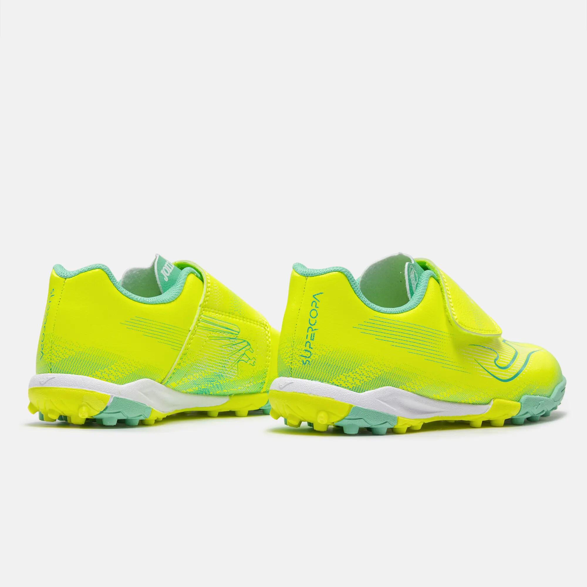 Botas Fútbol Fútbol Niños Joma Supercopa Jr 26 TF Amarillo Flúor 3/5