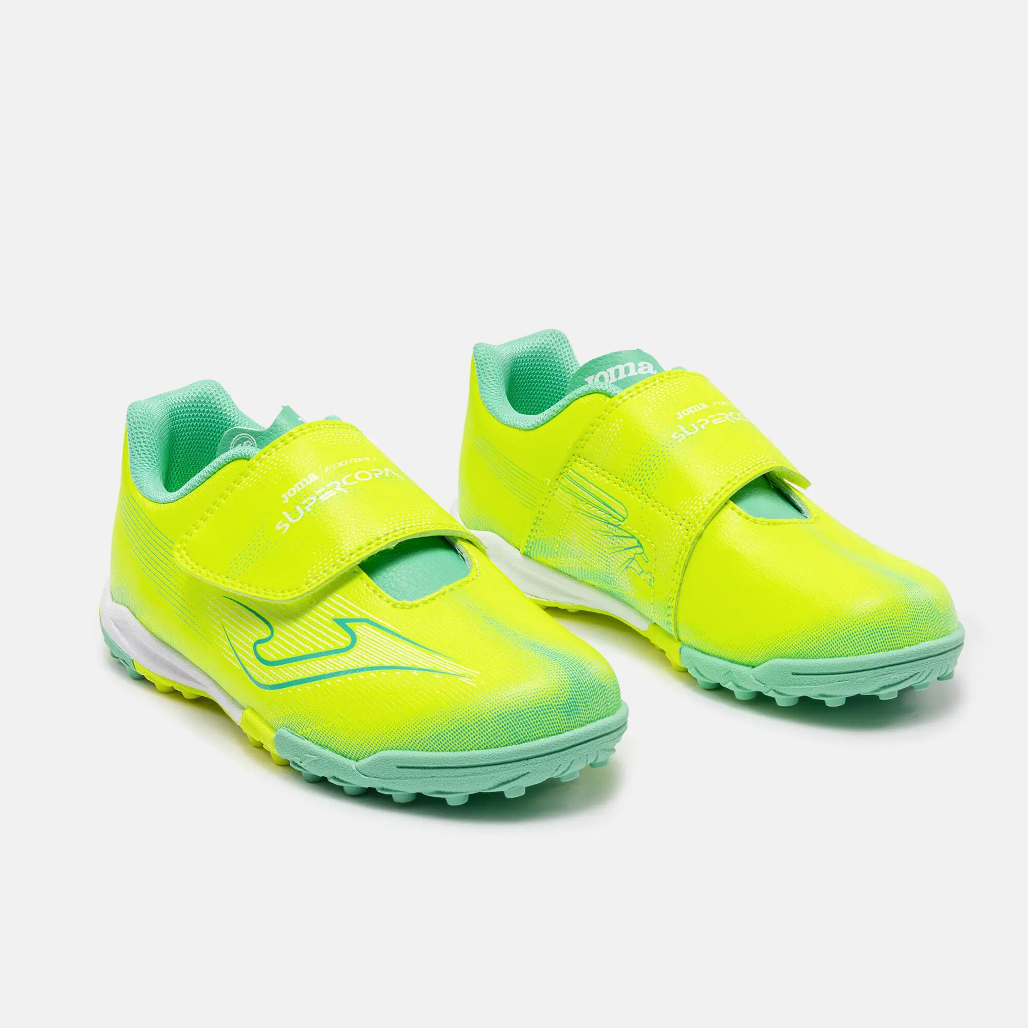 Botas Fútbol Fútbol Niños Joma Supercopa Jr 26 TF Amarillo Flúor 2/5