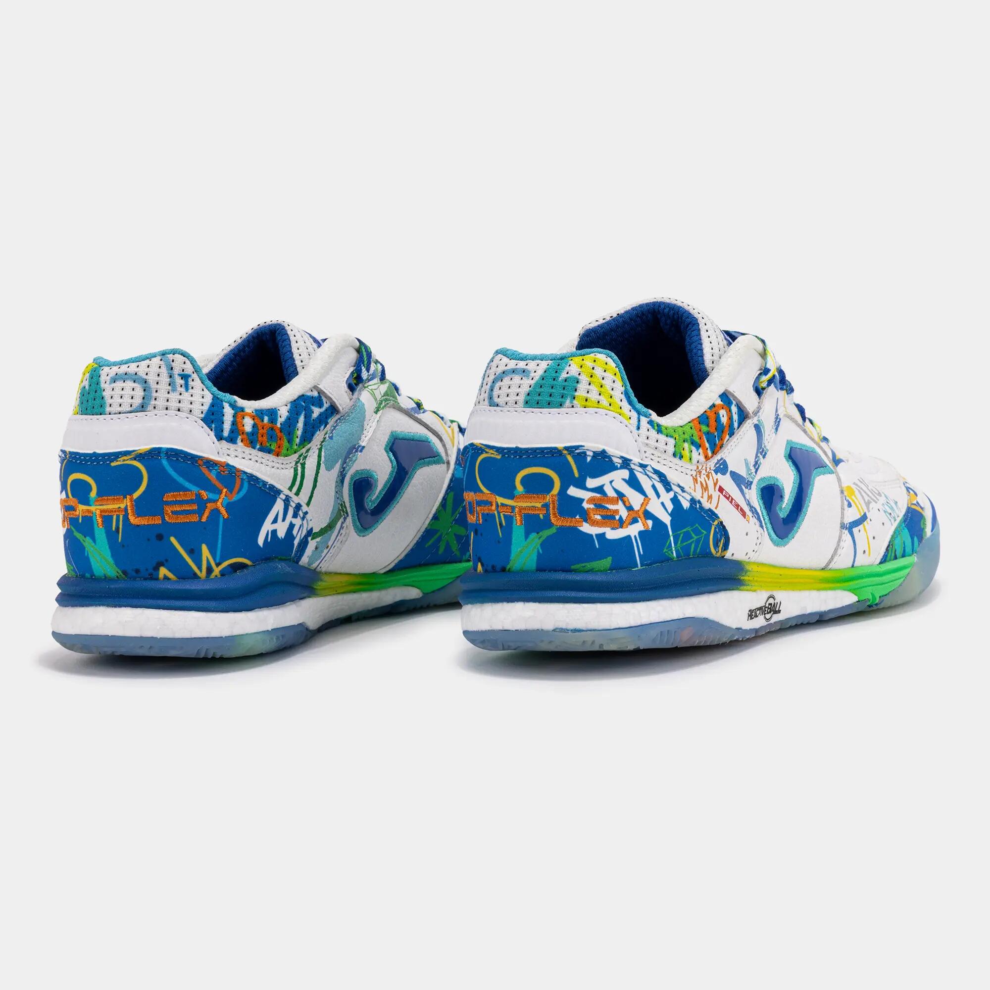 Chaussures Futsal Adulte Joma Top Flex Rebound 26 IN Blanc 3/5