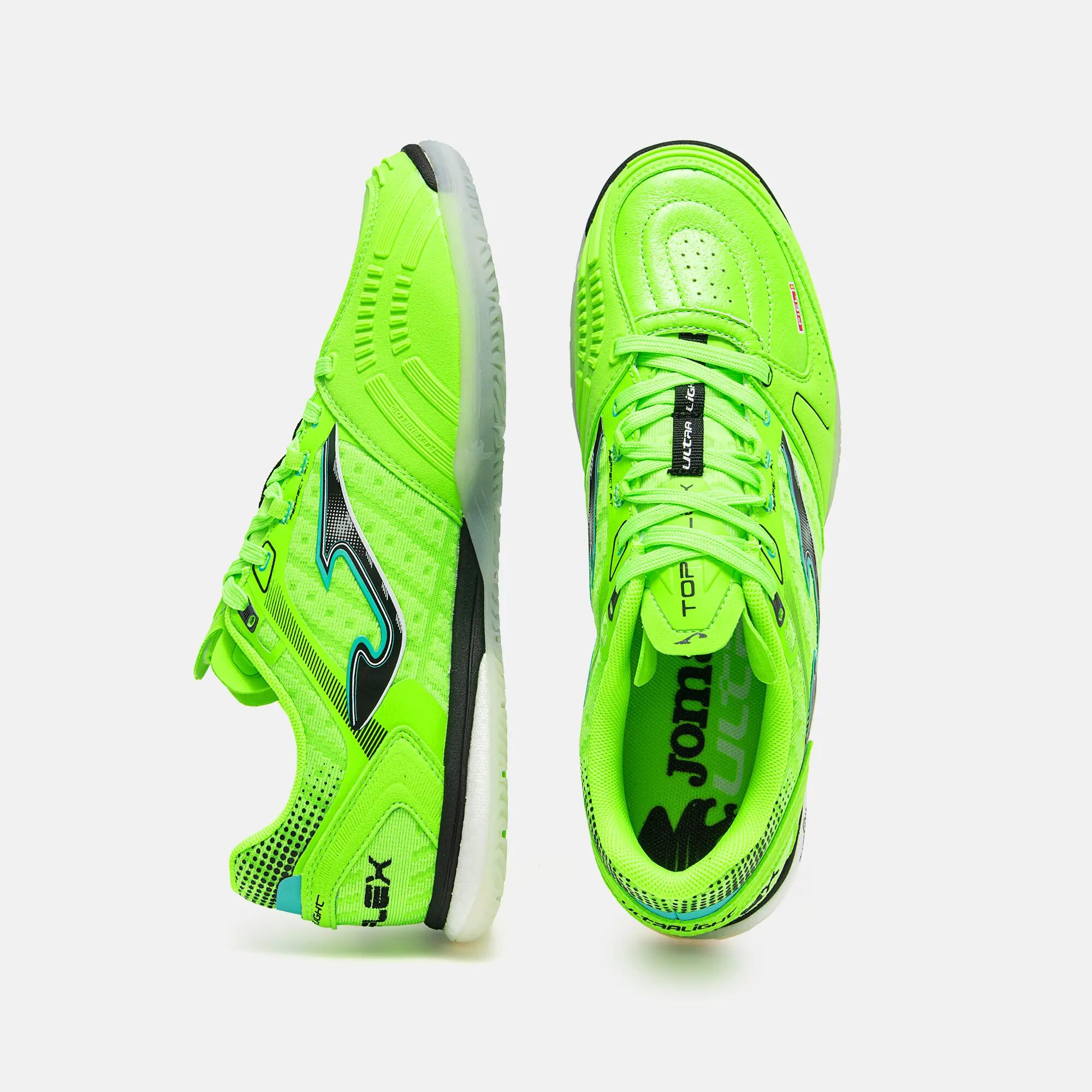Chaussures Futsal Adulte Joma Top Flex Ultralight 26 IN Vert Fluo 4/5