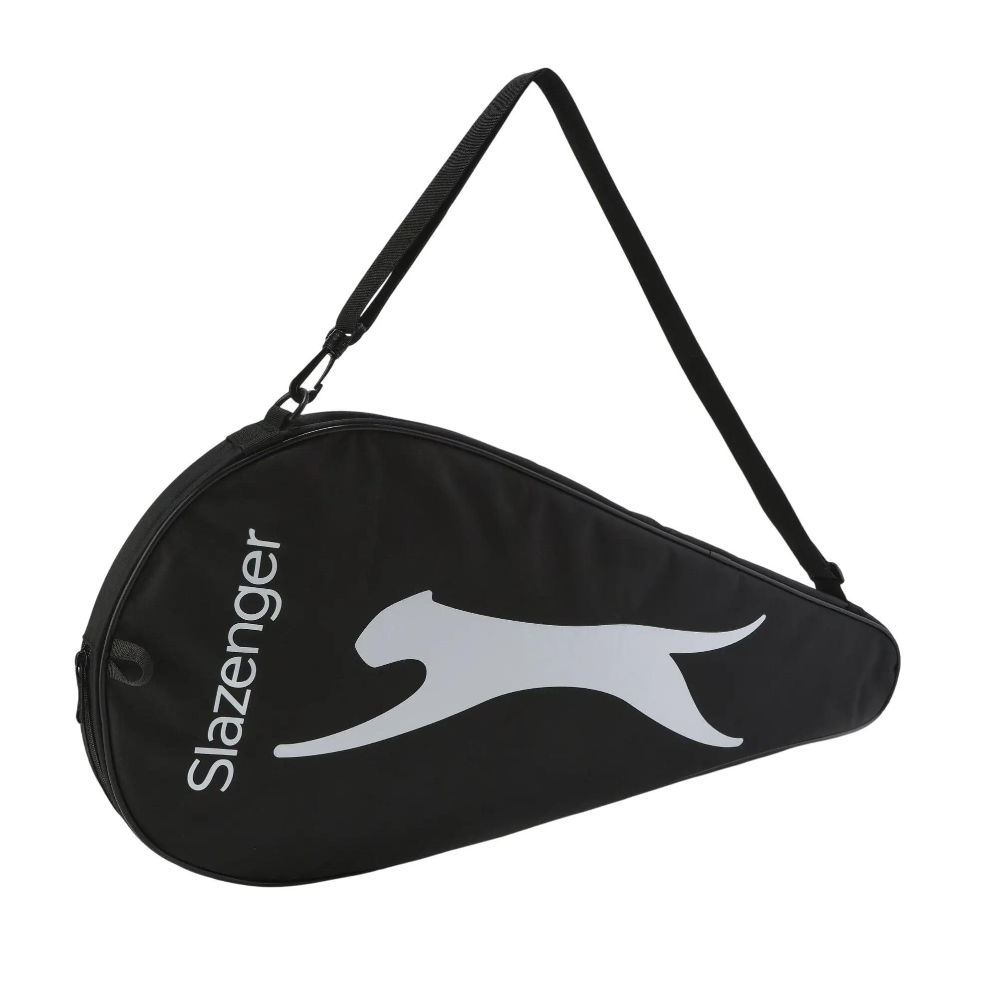 Big Logo Polyester Tennis Racket Bag (Black) One Size 4/5
