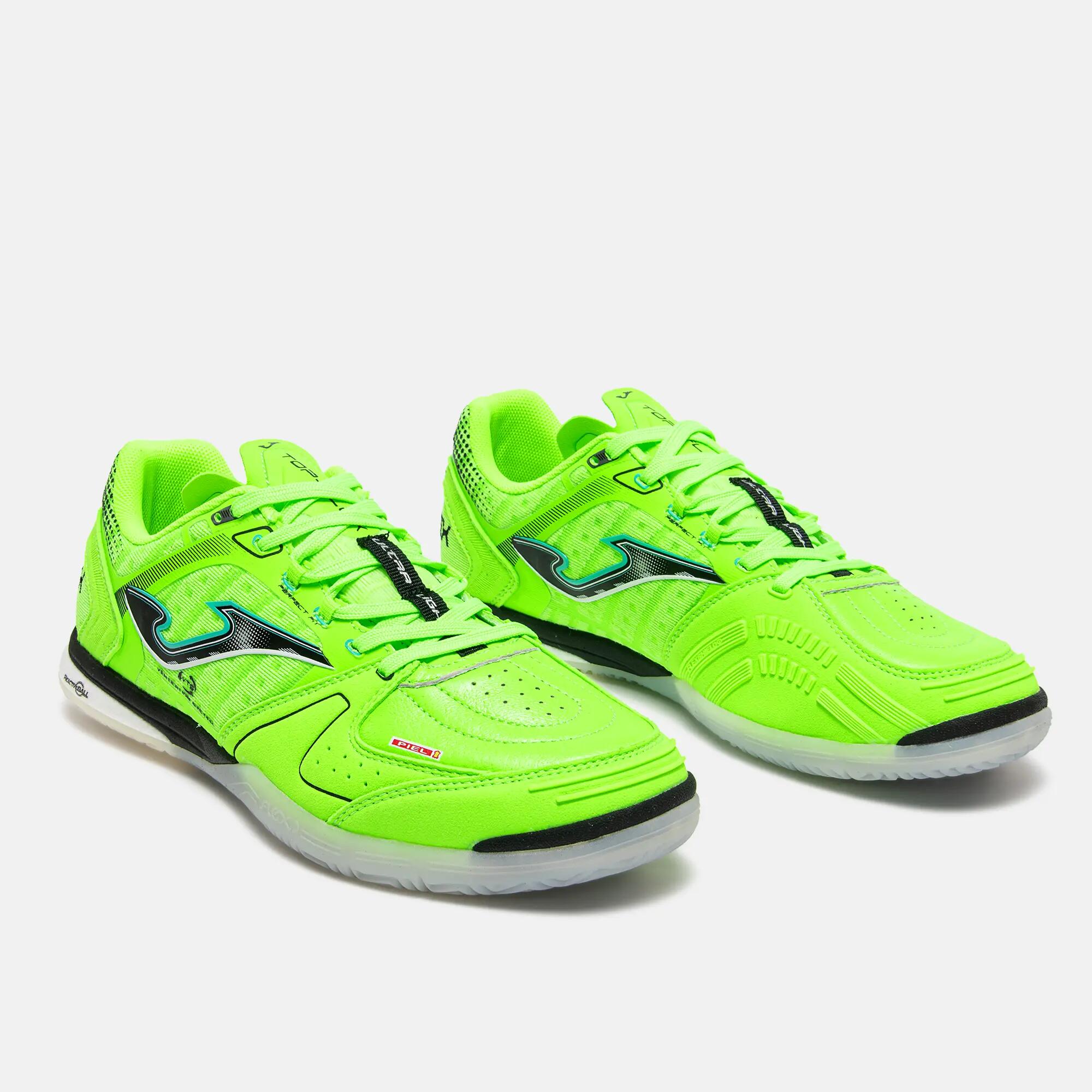 Chaussures Futsal Adulte Joma Top Flex Ultralight 26 IN Vert Fluo 2/5