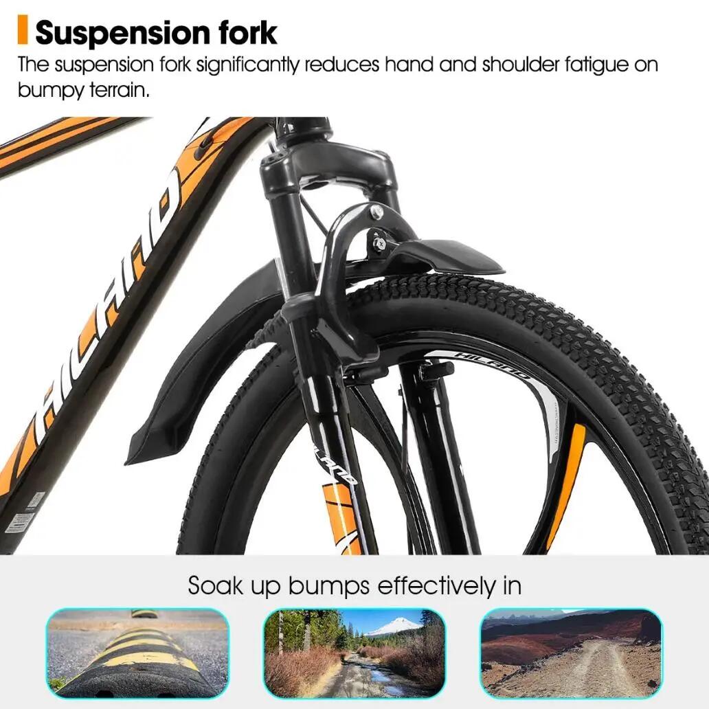 Femme Homme VTT 26 pouces 18 Vitesses Aluminium Roues 3/6 Branches 6/7