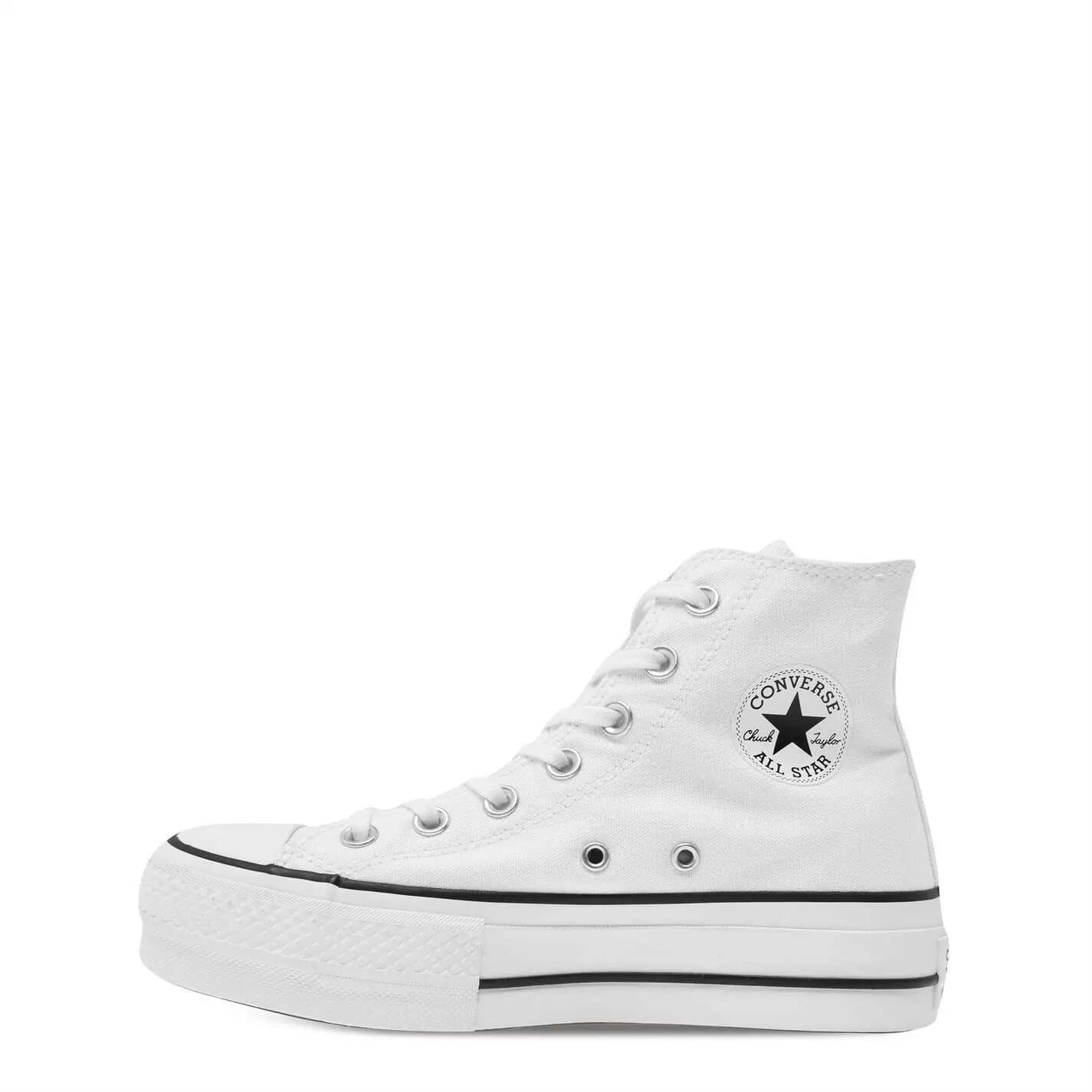 Unisex Adult All Star Canvas High Top Trainers (White) 3/5