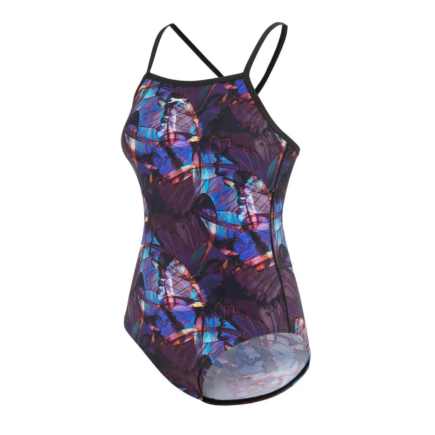 Badeanzug für Damen Schwarz 3/4
