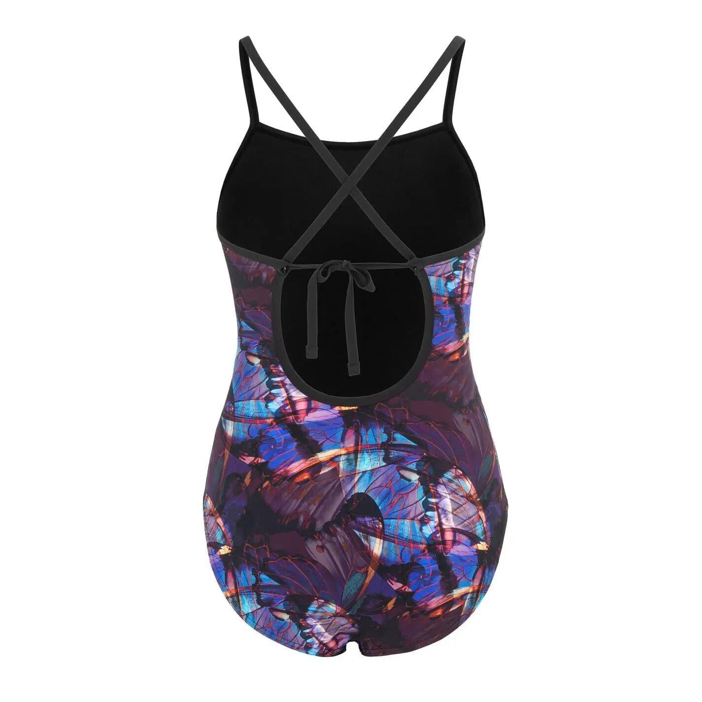 Badeanzug für Damen Schwarz 2/4
