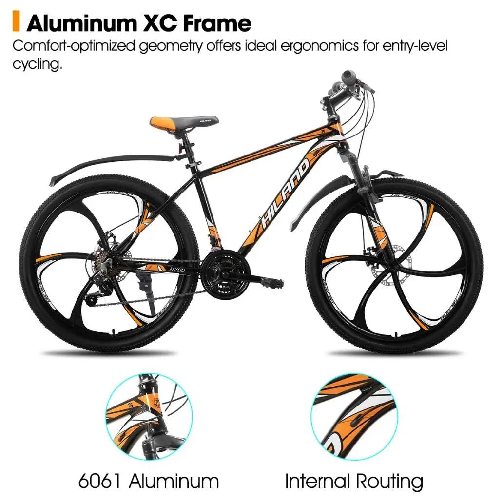 Femme Homme VTT 26 pouces 18 Vitesses Aluminium Roues 3/6 Branches 3/7