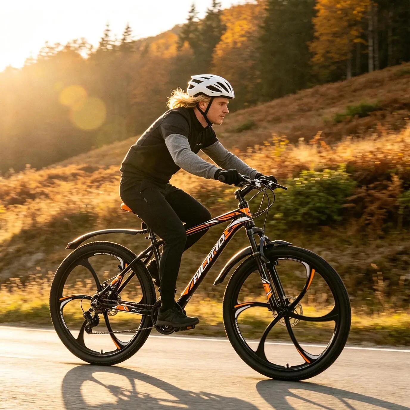 Femme Homme VTT 26 pouces 18 Vitesses Aluminium Roues 3/6 Branches 2/7